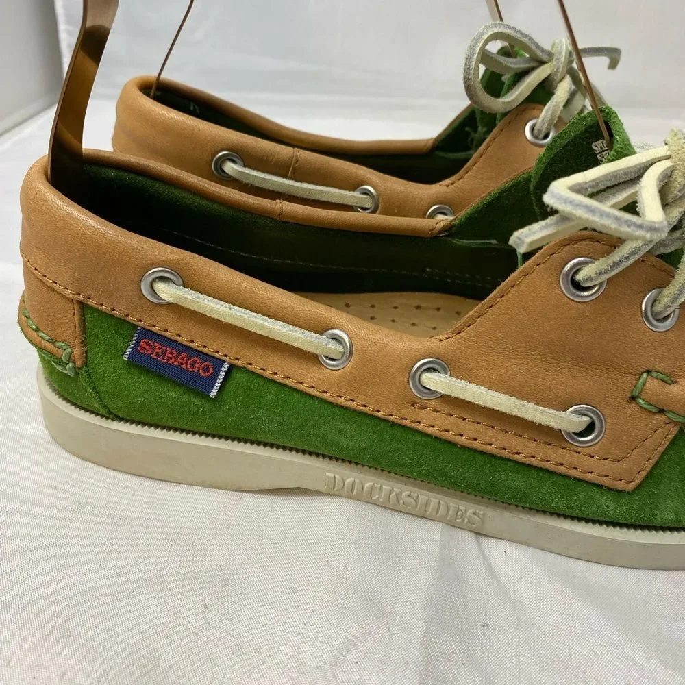 SEBAGO DOCKSIDES 7 men's Green suede